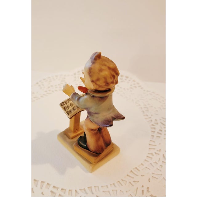Ceramic Vintage Hummel Goebel Boy Figurine-Band Leader, Goebel West Germany 129 For Sale - Image 7 of 12