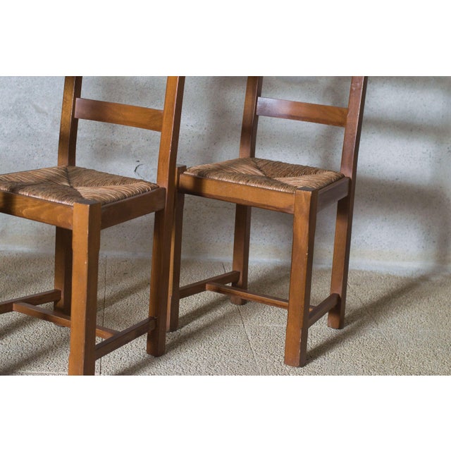 Brutalist Dining Chairs, France, 1950s, Set of 3 For Sale - Image 6 of 12