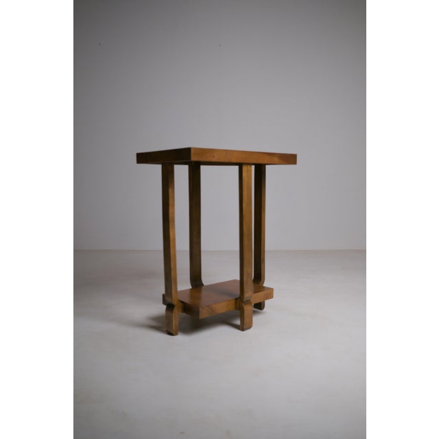 Rare french art deco side table, made circa 1930. its particularly refined and understated design is based on an...