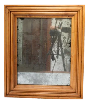 Antique French Louis Philippe Charles X Style Walnut Mirror, 1830s-1940s