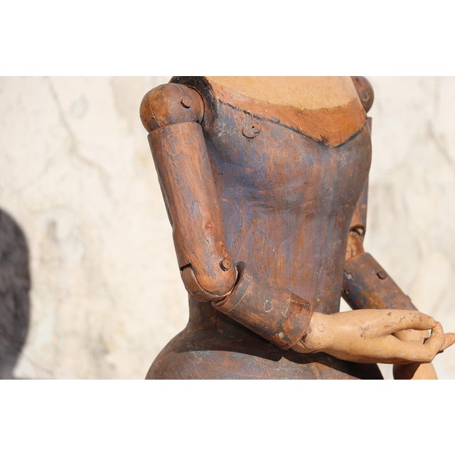 18th Century Portuguese Baroque Santos Cage Doll With Glass Eyes, Virgin, Mannequin For Sale - Image 10 of 18