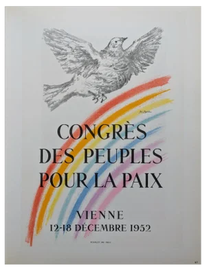 Pablo Picasso, National People's Congress, Vienna, 1952, Lithograph