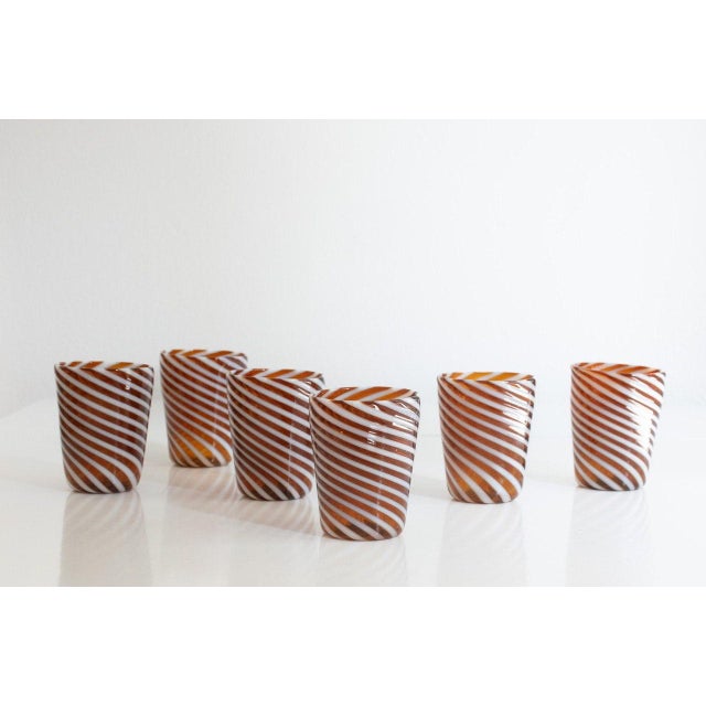 Medium Drinking Glasses in Murano Glasses by Maryana Iskra for Ribes the Art of Glass, Set of 7 For Sale - Image 17 of 18