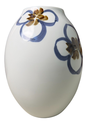 Japanese Sometsuke Porcelain Ikebana Vase from Asahina, 1970s