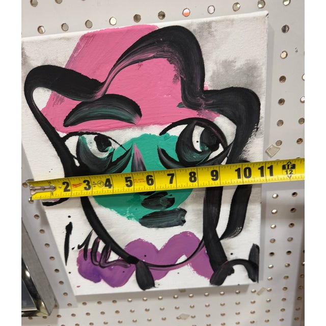 Abstract 1980s Peter Robert Keil Acrylic Painting Abstract Canvas For Sale - Image 3 of 3