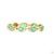 3.28 Carat Round Brilliant Cut Diamond Emerald Gold Bracelet For Sale - Image 9 of 9