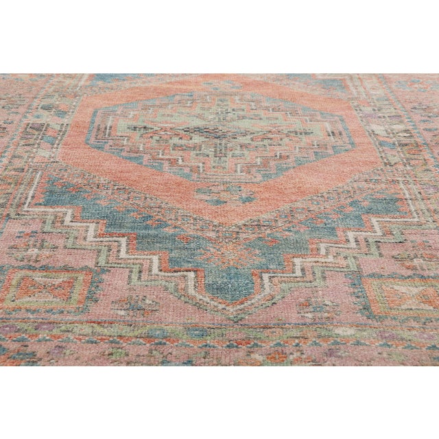 Mid 20th Century Vintage Turkish Oushak Rug, 04'03 X 06'00 For Sale - Image 5 of 10