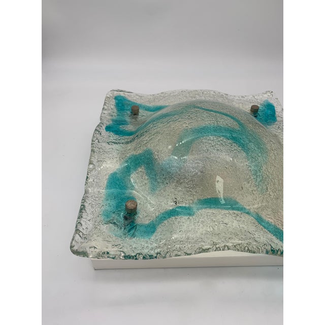 Murano Glass Wall Lamp attributed to AV Mazzega, Italy, 1970 For Sale - Image 6 of 7