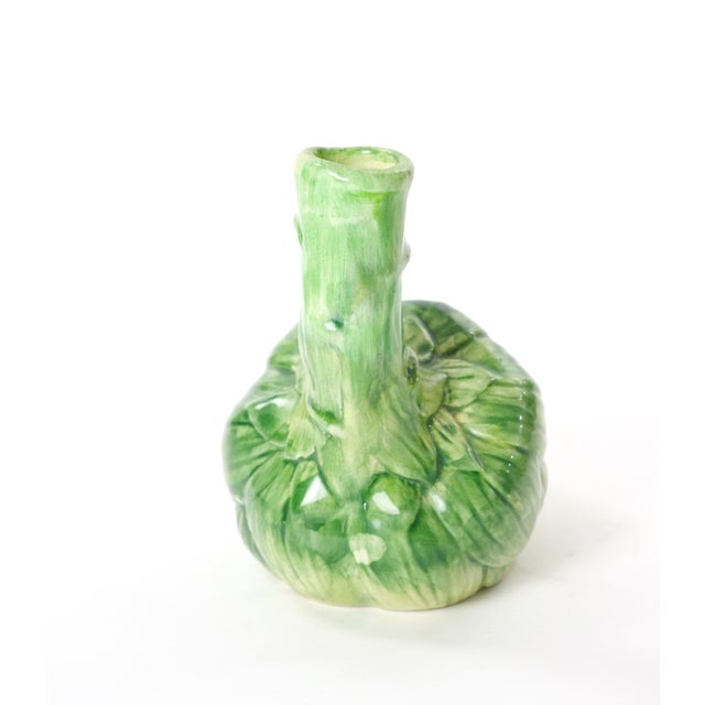 Italian Majolica Artichoke-Form Vase Table Ornament, Late 20th Century For Sale - Image 4 of 11