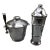 Aluminum Kraftware Cocktail Shaker With Italian Mascot Ice Bucket and Tongs-Set of 3 For Sale