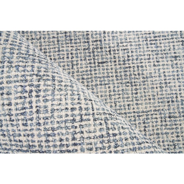 Exquisite Rugs Exquisite Rugs Caprice Tufted New Zealand Wool & Cotton Navy Blue/Ivory Rug-12'X15' For Sale - Image 4 of 7