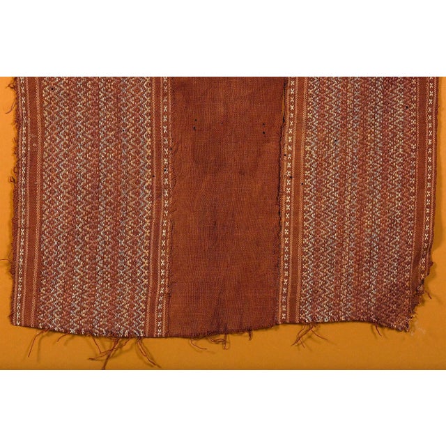 16th Century Large Framed Pre-Columbian Woven Textile Panel Inca Culture Peru For Sale - Image 5 of 7