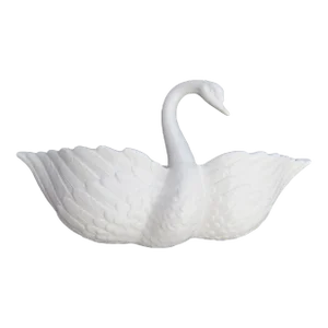 Vintage Fitz & Floyd Blanc De Chine Swan Wall Pocket