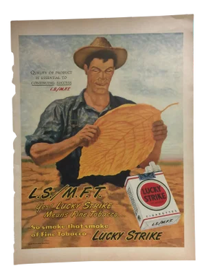 Vintage Lucky Strike Ad 1940s