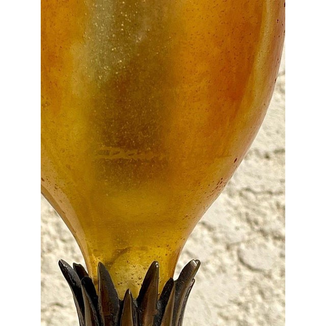 Magnolias Lamp from Daum France For Sale - Image 12 of 12