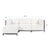 Axis 4pc Sectional Atlantis White Titanium Frame For Sale In Chicago - Image 6 of 7