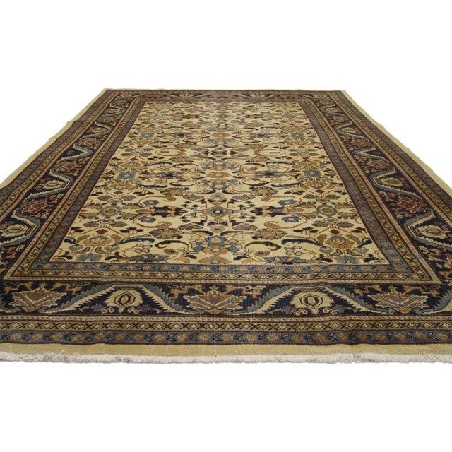 Rustic Vintage Persian Mahal Rug - 06'11 x 10'01 For Sale - Image 3 of 5
