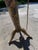 Early 20th Century Pair of Chinoiserie Floor Lamps With Silk Shades For Sale - Image 11 of 12