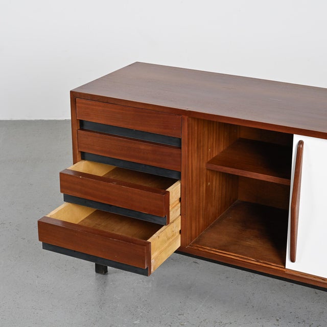 Mahogany Cansado Sideboard by Charlotte Perriand for Steph Simon, 1960s For Sale - Image 12 of 18