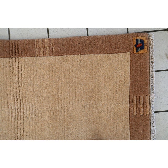 1960s 1960s, Vintage Tibetan Khaden Rug 2 X 4 For Sale - Image 5 of 15