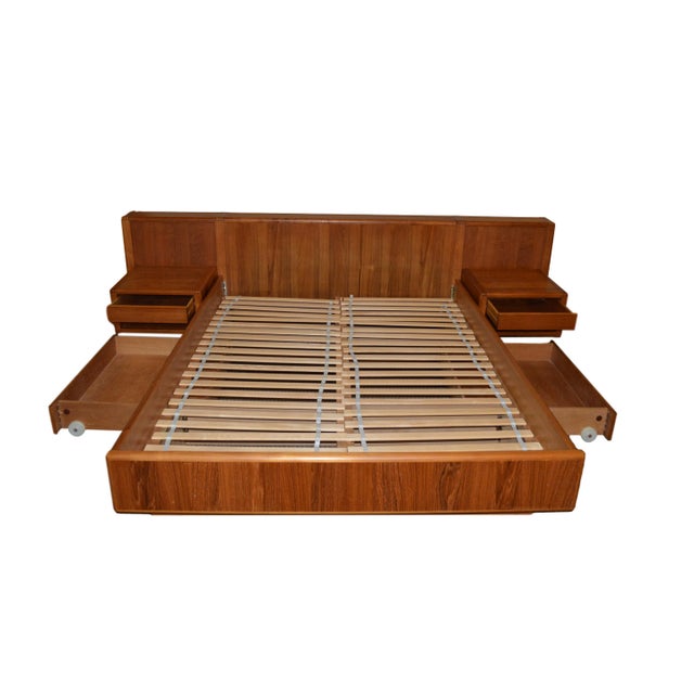 Danish Teak Platform Bed Queen Size Chairish