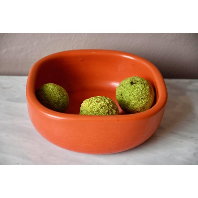 Mid-Century Glazed Ceramic Bowl, by Fernand Elchinger, France, 1950s For Sale - Image 4 of 14