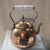 Mediterranean Mid 20th Century Mediterranean Rustic Copper Tea Kettle With White Ceramic Handle For Sale - Image 3 of 5