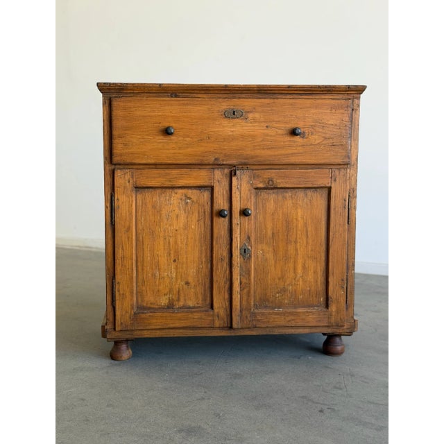Antique Pine Cupboard Cabinet For Sale In Los Angeles - Image 6 of 18