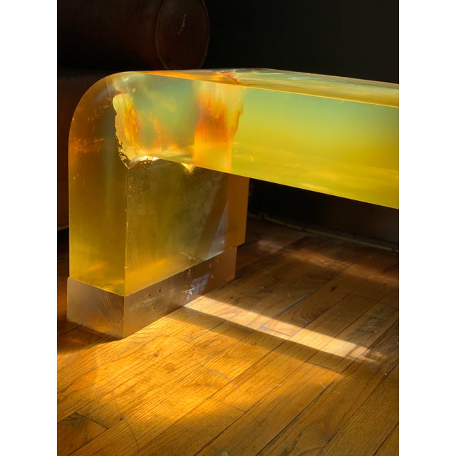 Monumental Lucite Block Coffee Table, in the Manner of Gary Gutterman, Argo Sculpture, Usa, 1970s For Sale - Image 12 of 12