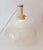 Rare bubble glass lamp, milky white with transparent bubbles designed by gambaro and tagliapietra, murano, with sticker...