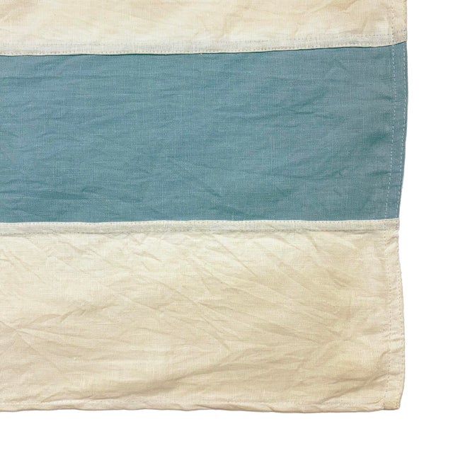 Small Sewn Linen Flag of Chicago, Vintage Style, New For Sale - Image 4 of 4