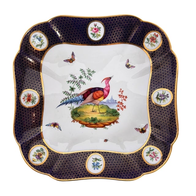 Early 20th Century Early 20th Century Gilded Grandeur: Copeland Spode "Exotic Bird" Plates From Thomas Goode & Co., London - Set of 4 For Sale - Image 5 of 13
