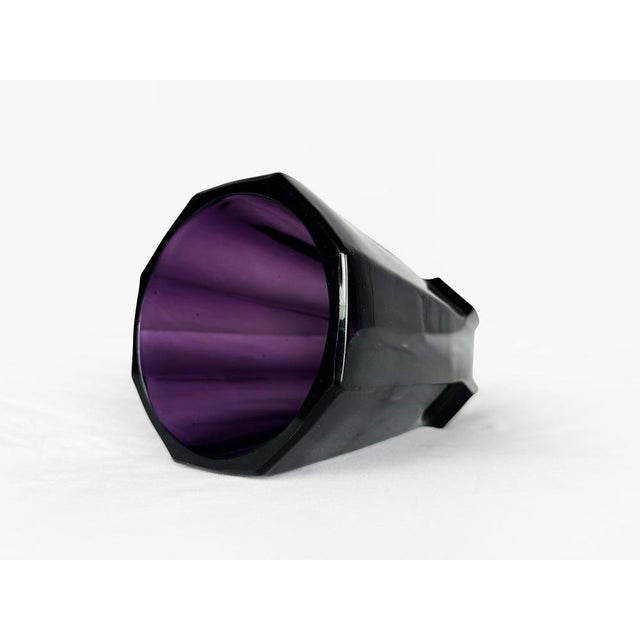 Vintage Art Deco Moser Glass Vase by Josef Hoffmann, 1920s For Sale - Image 10 of 17