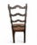Four Vintage Dark Wood Ladder Back Dining Chair For Sale In West Palm - Image 6 of 8