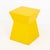 Early 21st Century Modern Yellow Geometric Design End Tables, Pair For Sale - Image 5 of 8