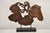 Brown Modern Organic Abstract Carved Teak Wood Large Modernist Table Art Sculpture For Sale - Image 8 of 12