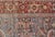 Red Persian Antique Serapi Rug With All-Over Geometric Design in Gray-Blue and Red For Sale - Image 8 of 14