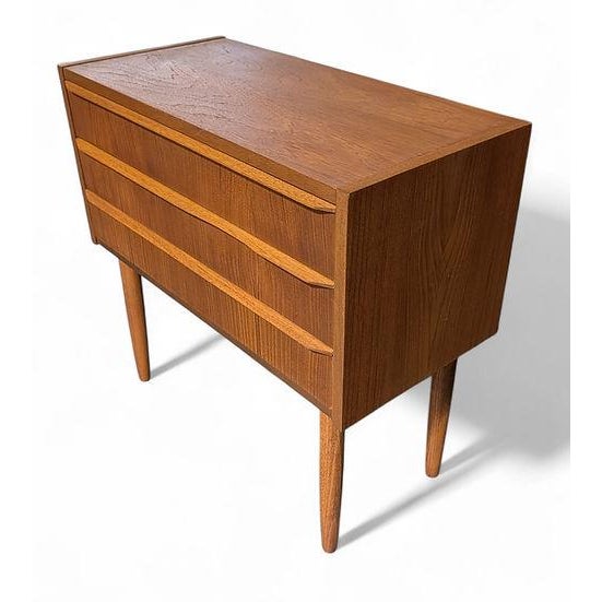 1950s Teak Nightstand For Sale - Image 4 of 4