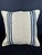 Turkish Hemp Pillow Cushion Natural Beige Blue Cushion Cover 20x20 For Sale - Image 4 of 4
