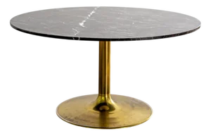 Scandinavian Marble and Brass Table by Börje Johanson, 1960s