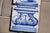 18th Century Antique 18th Century Blue & White Set of Four Tiles With Angel Above Flower Vase For Sale - Image 5 of 6