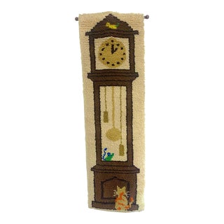 Mid-Century Modern Latch and Hook Wall Hanging For Sale
