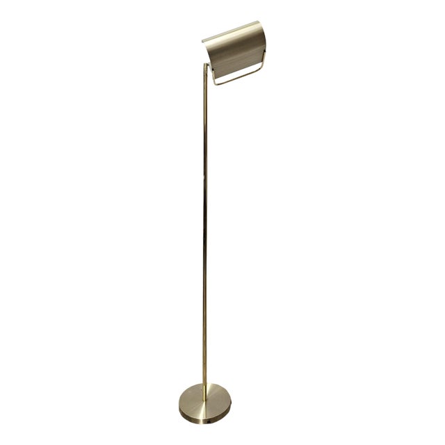 Adjustable Brass Floor Lamp by Pia Guidetti Crippa for Lumi, 1970s For Sale