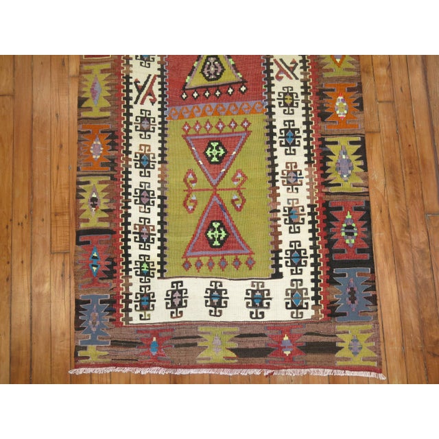 Traditional Antique Kilim Runner For Sale - Image 3 of 6