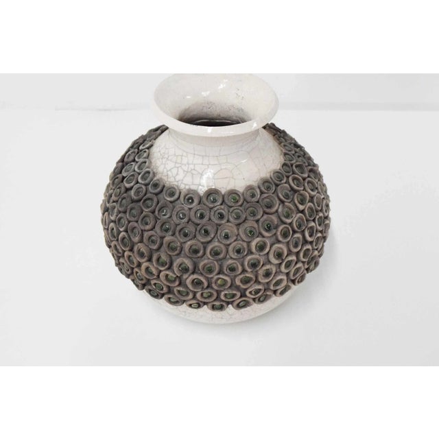 Mid-Century Modern Mid 20th Century Large Modern Studio Ceramic Vase For Sale - Image 3 of 7