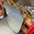 1950s Gio Ponti Style Mid-Century Modern Brass Shield Wall Mirror For Sale - Image 9 of 14