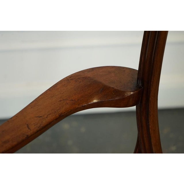 Set of Victorian Hepplewhite Carver Hallway Side Chairs For Sale - Image 18 of 18