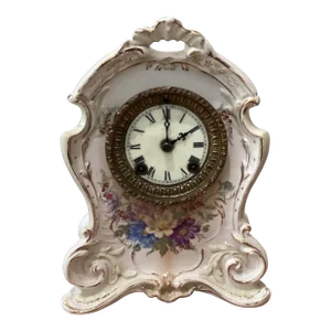 Antique Mantle Clock, Ansonia, Royal Bonn La Bonita, Porcelain Early 1900's