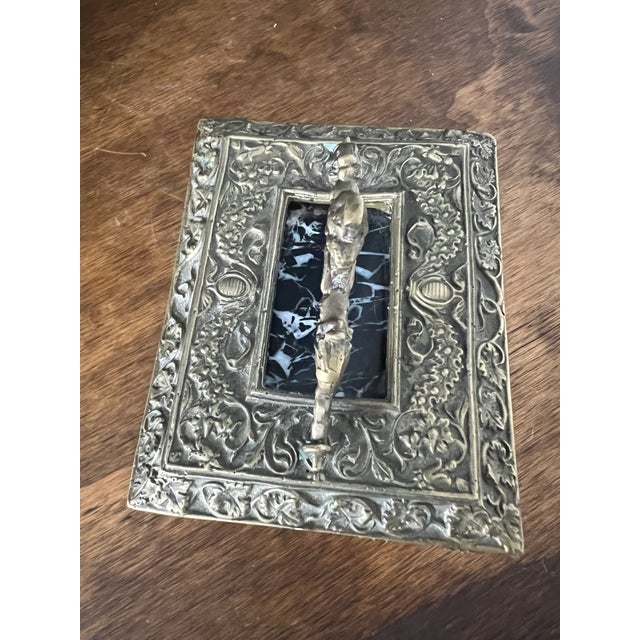 Early 1900s Ornate Baroque Bronze & Marble Casket For Sale - Image 17 of 18