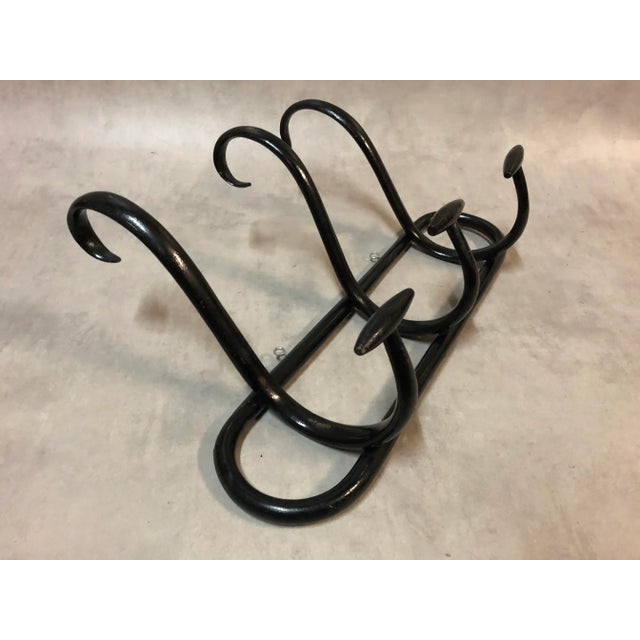 Antique Model S3 Black Bentwood Coat Rack by Thonet For Sale - Image 3 of 9
